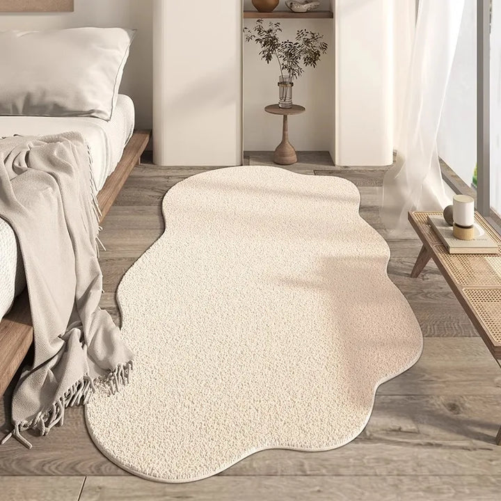 Rynx | Irregular Living Room Large Rugs Minimalist Bedroom Nightstand Carpet Plush Coffee Table Rugs Soft Comfortable Carpet Carpet