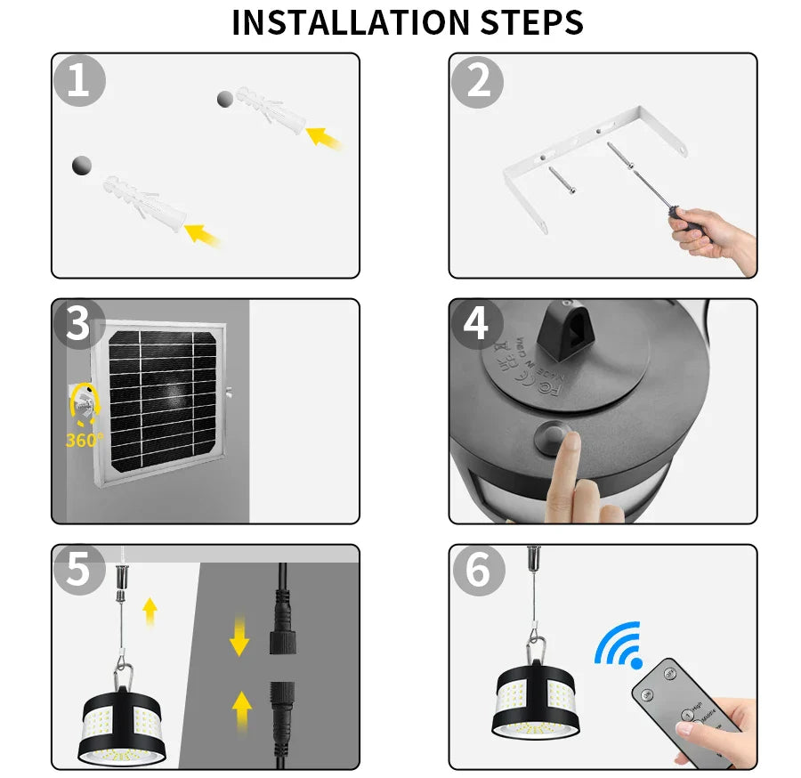 Lisslune | Eco Solar Panel Outdoor Waterproof Light System