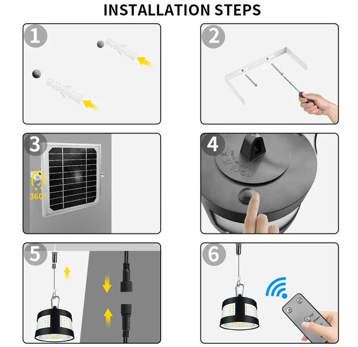 Lisslune | Eco Solar Panel Outdoor Waterproof Light System
