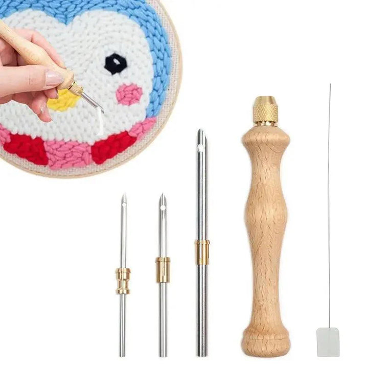 Lisslune | Adjustable Punch Needle Craft Kit for Creative DIY Embroidery and Projects