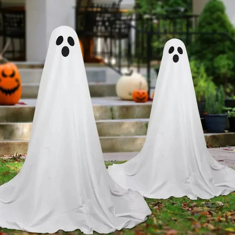 Rynx | Spooky Ghost Halloween Decor Powered by String Lights Standing Ghost Front Door Porch Courtyard Halloween Decor Outdoor
