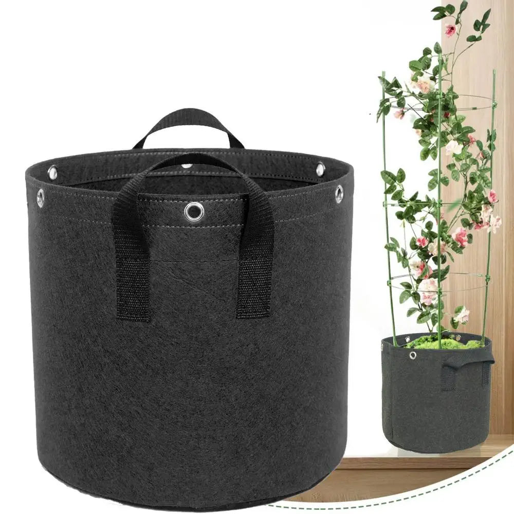Lisslune | Felt plant sack with carrying handles – Breathable and durable for garden plants and flowers