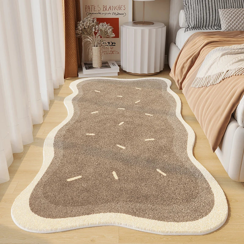 Rynx | Irregular Art Abstract Cozy Bedroom Rug Modern Home Decor Aesthetic Girl's Room Balcony Rugs Coffee Table Rug Wallpaper IG