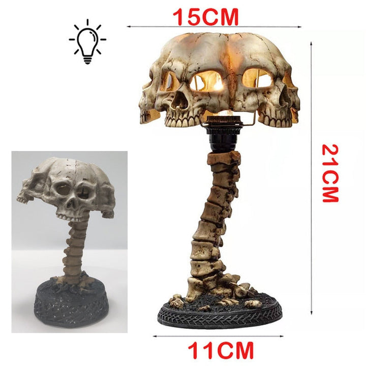 Lisslune | Skeleton Skull Table Lamp