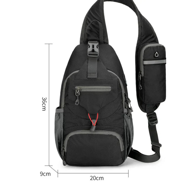 Lisslune | SecurePack | Anti-Theft Waterproof Multi-Pocket Shoulder Backpack – Lightweight Crossbody Travel Bag