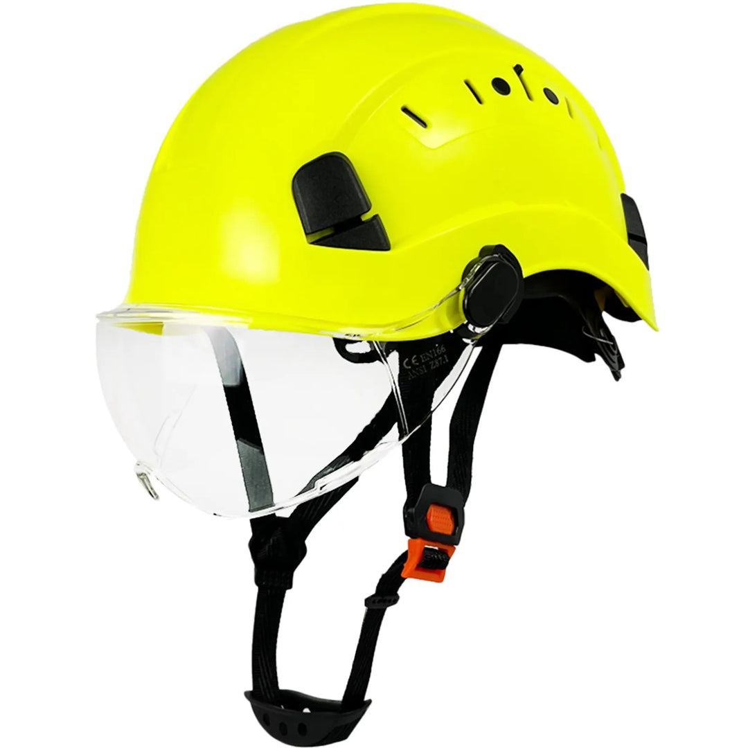 Lisslune | CE ABS Safety Helmet with Goggles & Visor – SafeGuard