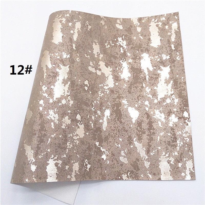 Lisslune | Leopard Print Glitter Lace Synthetic Leather Craft Sheets - Ultimate DIY Creations Kit