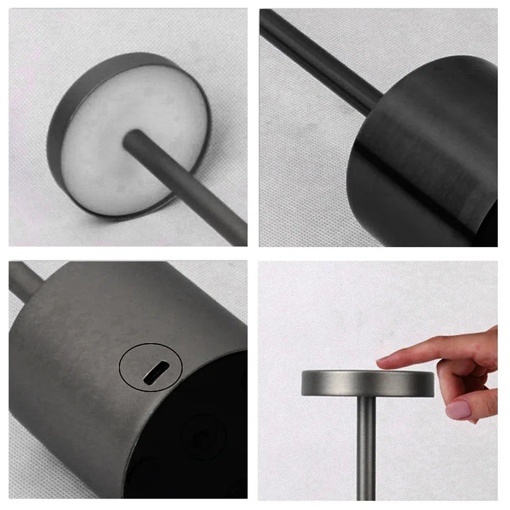 Lisslune | Metallic Minimalistic Restaurant Table Lamp