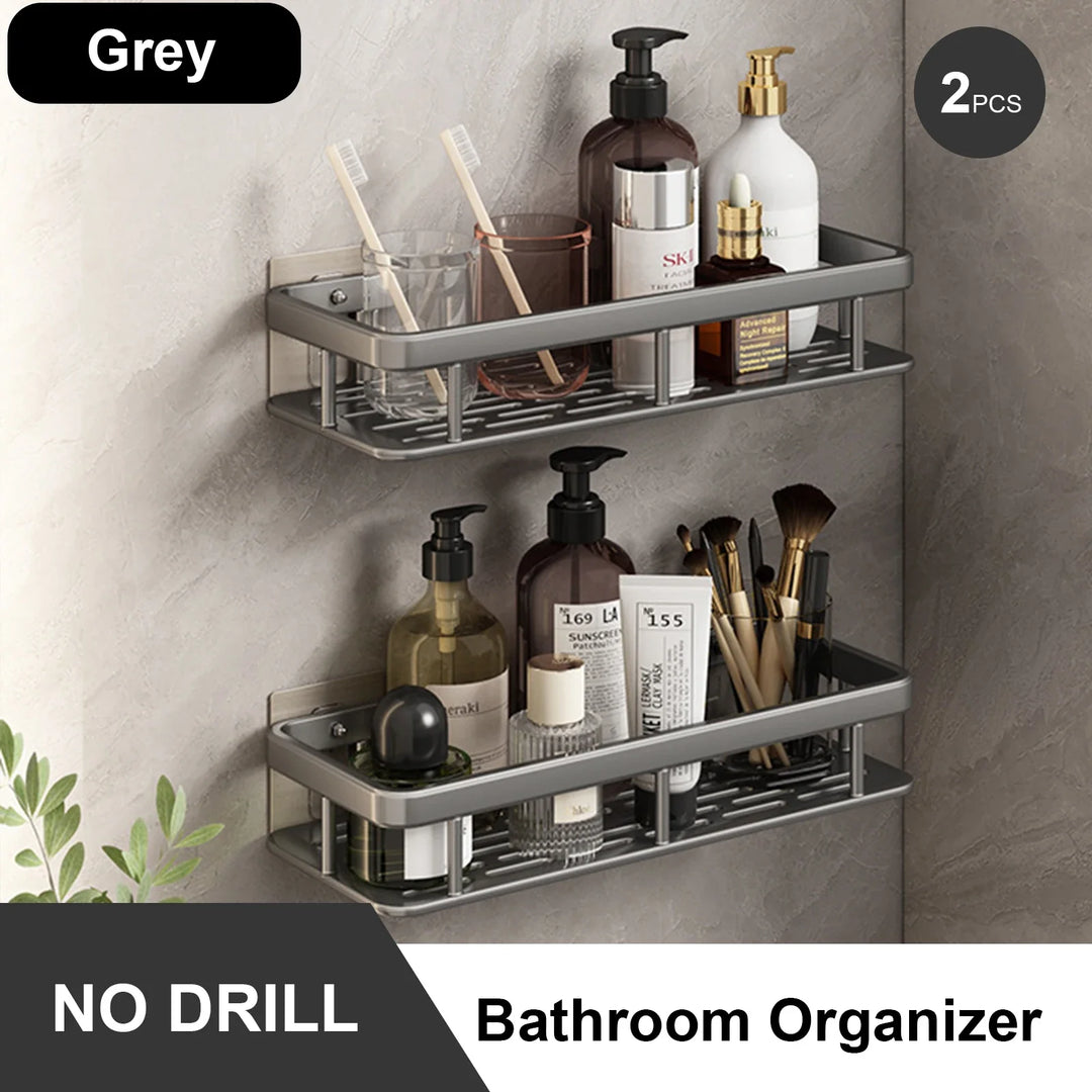 Lisslune | No Drilling Bathroom Shelf