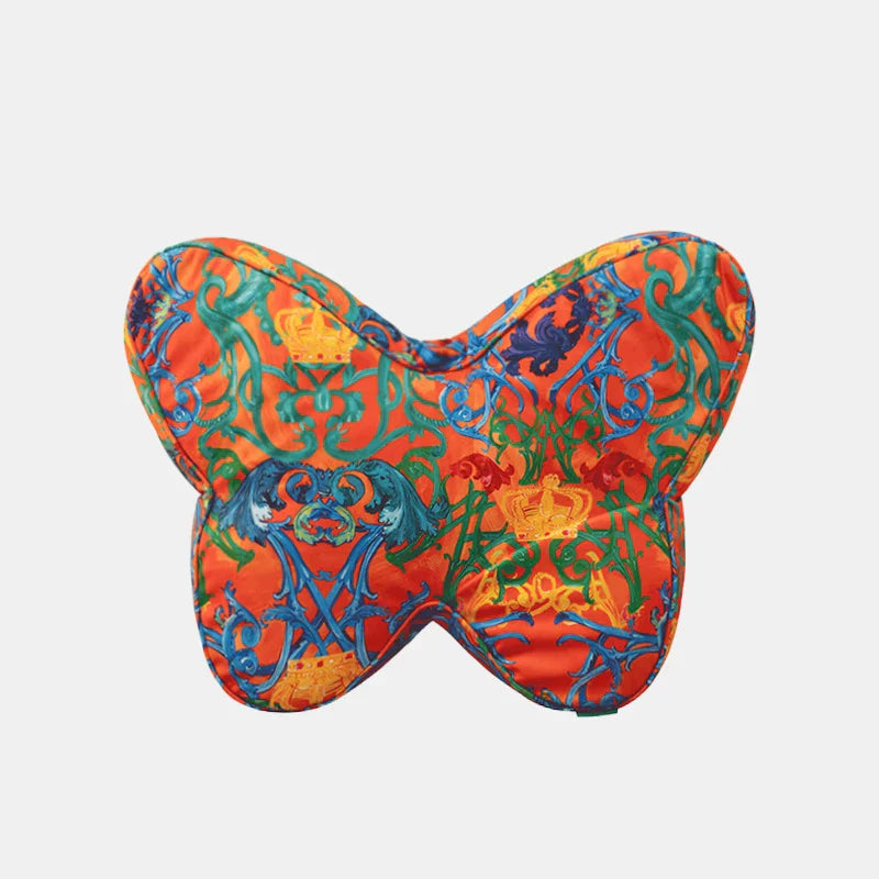Rynx | Colorful Butterfly Cushion Chinese Style Flower Crown Back Support Cushion Sofa Chair Padding Aesthetic Living Room Decoration