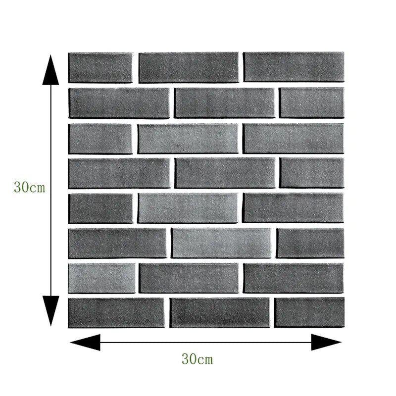Lisslune | 3D Wall Brick Pattern Decal