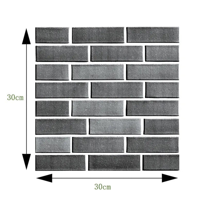 Lisslune | 3D Wall Brick Pattern Decal