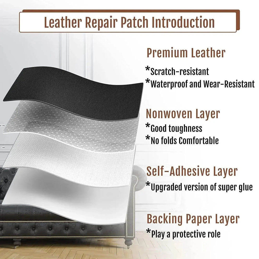 Lisslune | Leather Restoration Sticker - Effortless Upgrade for Furniture and Accessories