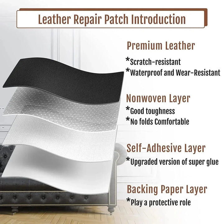 Lisslune | Leather Restoration Sticker - Effortless Upgrade for Furniture and Accessories