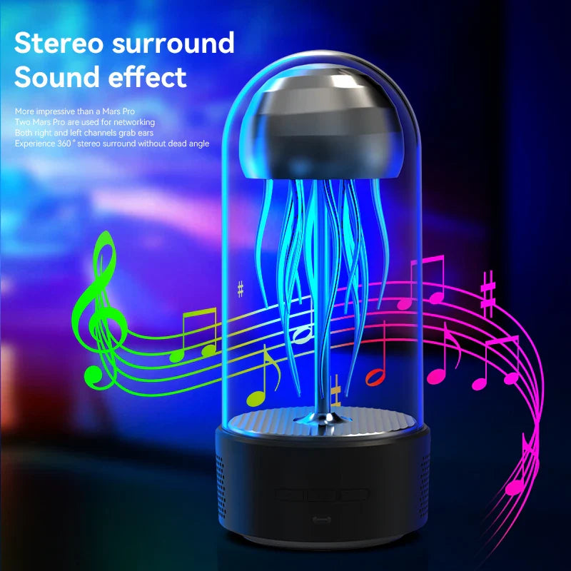 Lisslune | Jellyfish Portable Powerful Colorful Speaker Night Lamp
