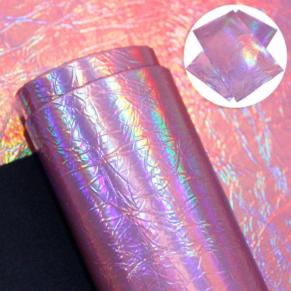 Lisslune | Glittering Creativity: Transform Your Projects with Burst Crack Synthetic Leather Sheets