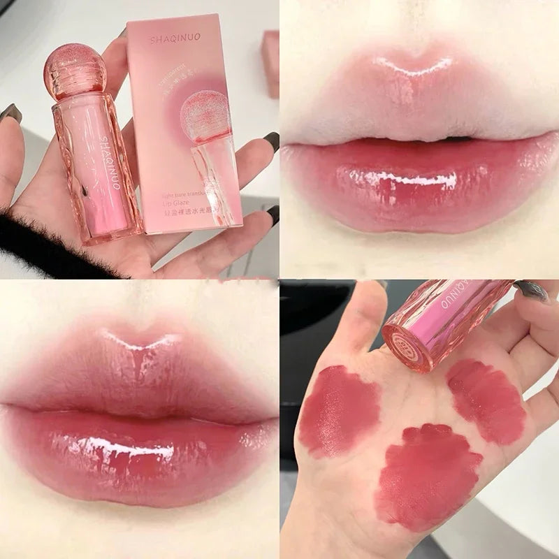 Rynx | Mirror Moisturizing Lip Lacquer Gloss Long-lasting Waterproof Non-sticky Cup Makeup Lip Plumping Oil Liquid Shine Korean Cosmetics