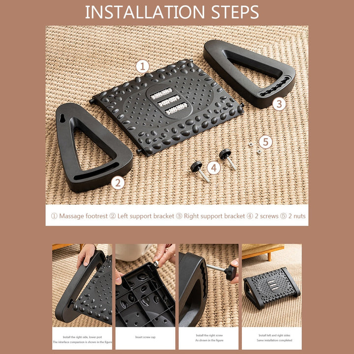 Lisslune | Ergonomic Home Office Foot Rest Massager