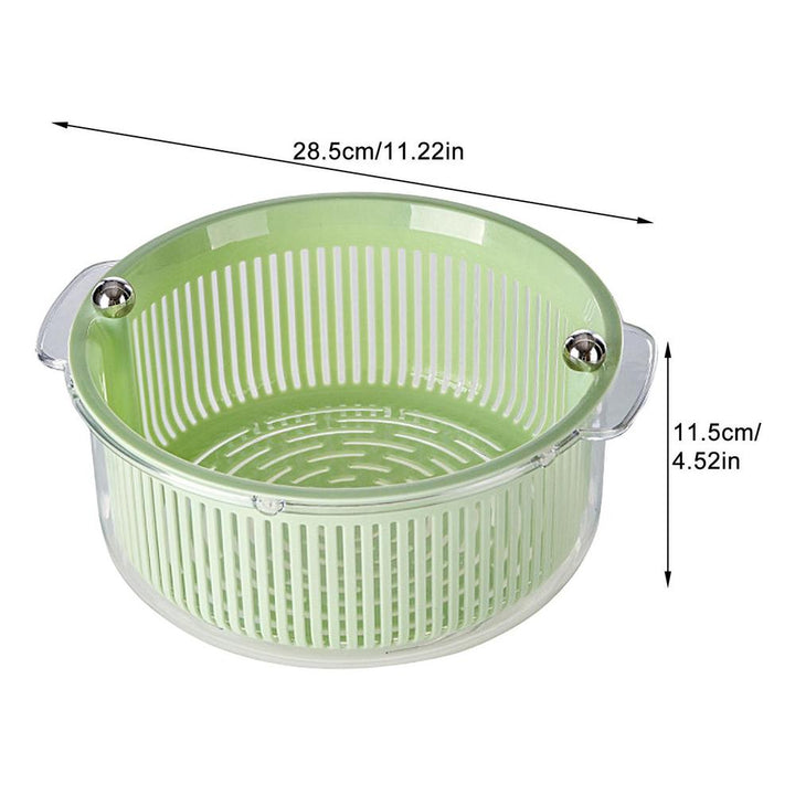 Lisslune | Manual Spin Vegetable Drainer Basket