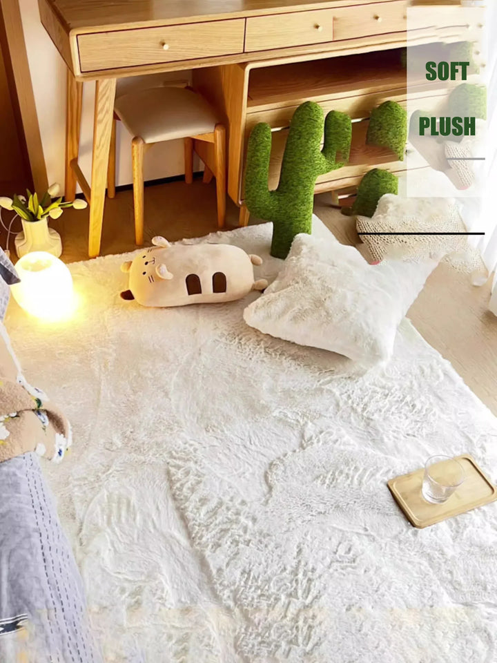 Rynx | Synthetic fur carpet soft fluffy carpet living room decoration rugs thick plush bedroom carpet home decor rugs area mats