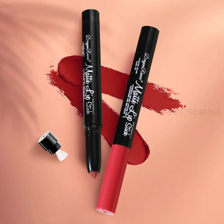 Rynx | Lipstick Improved Lip Shape Lipstick Makeup Waterproof Sexy Matte Plumping Lipstick Long-Lasting Moisturizing Lipstick Makeup