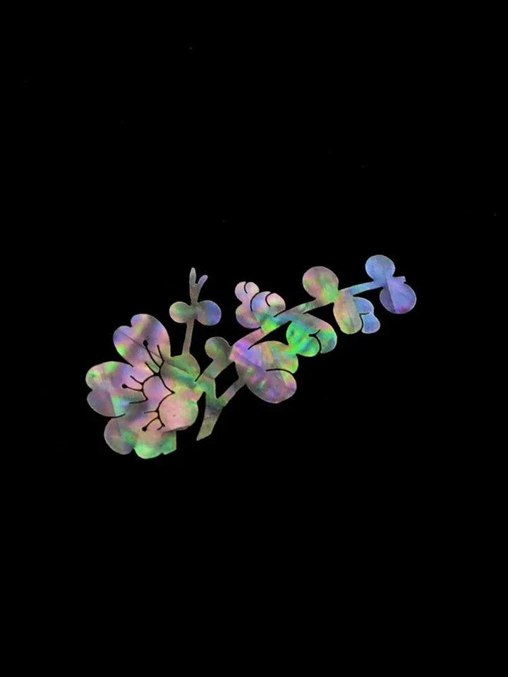 Lisslune | Bright shimmering abalone celluloid guitar head veneer sheet for luthiers - 1PC inlay strip