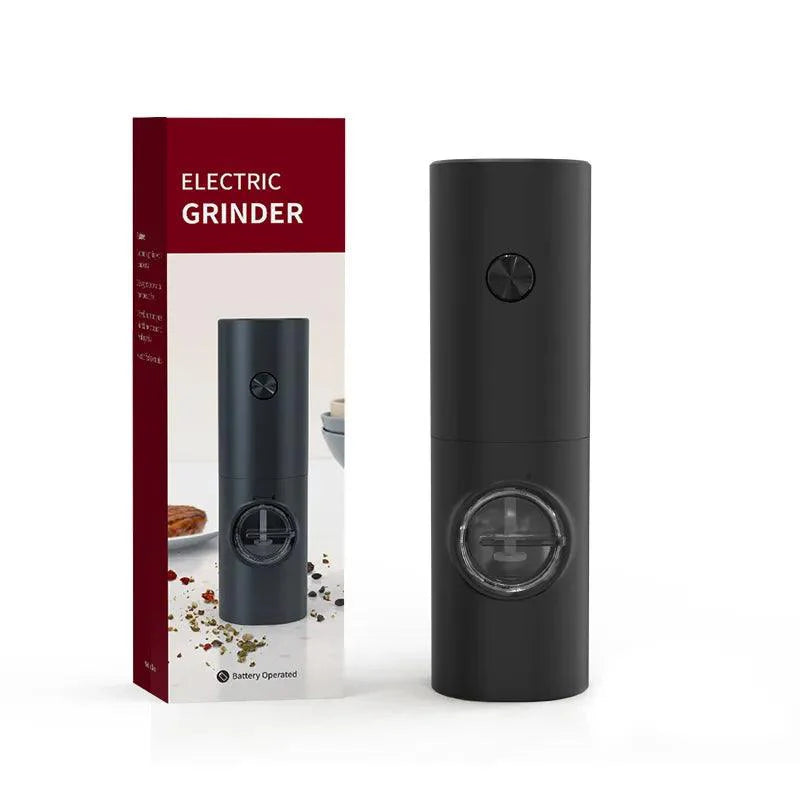 Lisslune | Automatic Gravity Salt and Pepper Mill Set with Adjustable Coarseness and LED Light - Rechargeable Electric Grinder for Effortless Seasoning