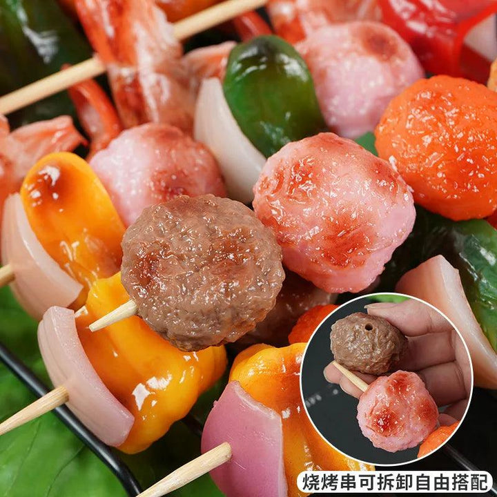 Lisslune | Realistic Barbecue Simulation Skewers for Creative Cooking Displays and Fun Play