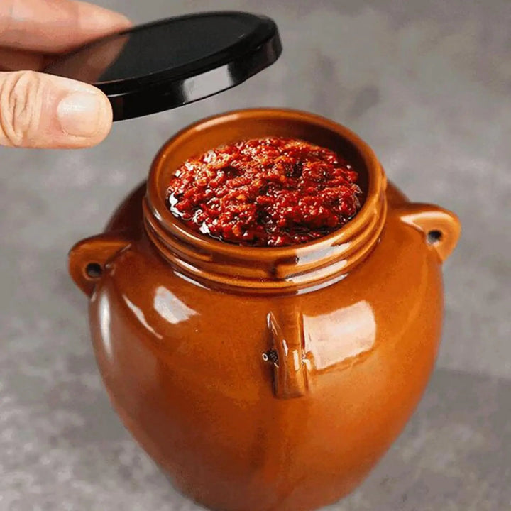 Lisslune | Elegant sparkling ceramic storage jar for stylish kitchen decoration