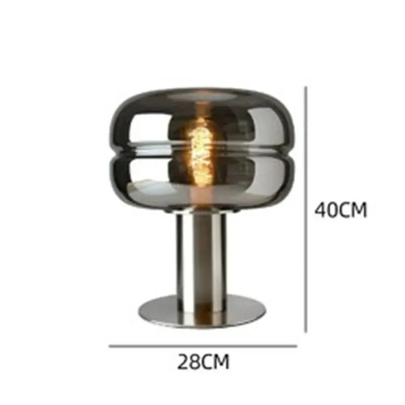 Lisslune | Scandinavian Glass Table Lamp – AuroraForm E27