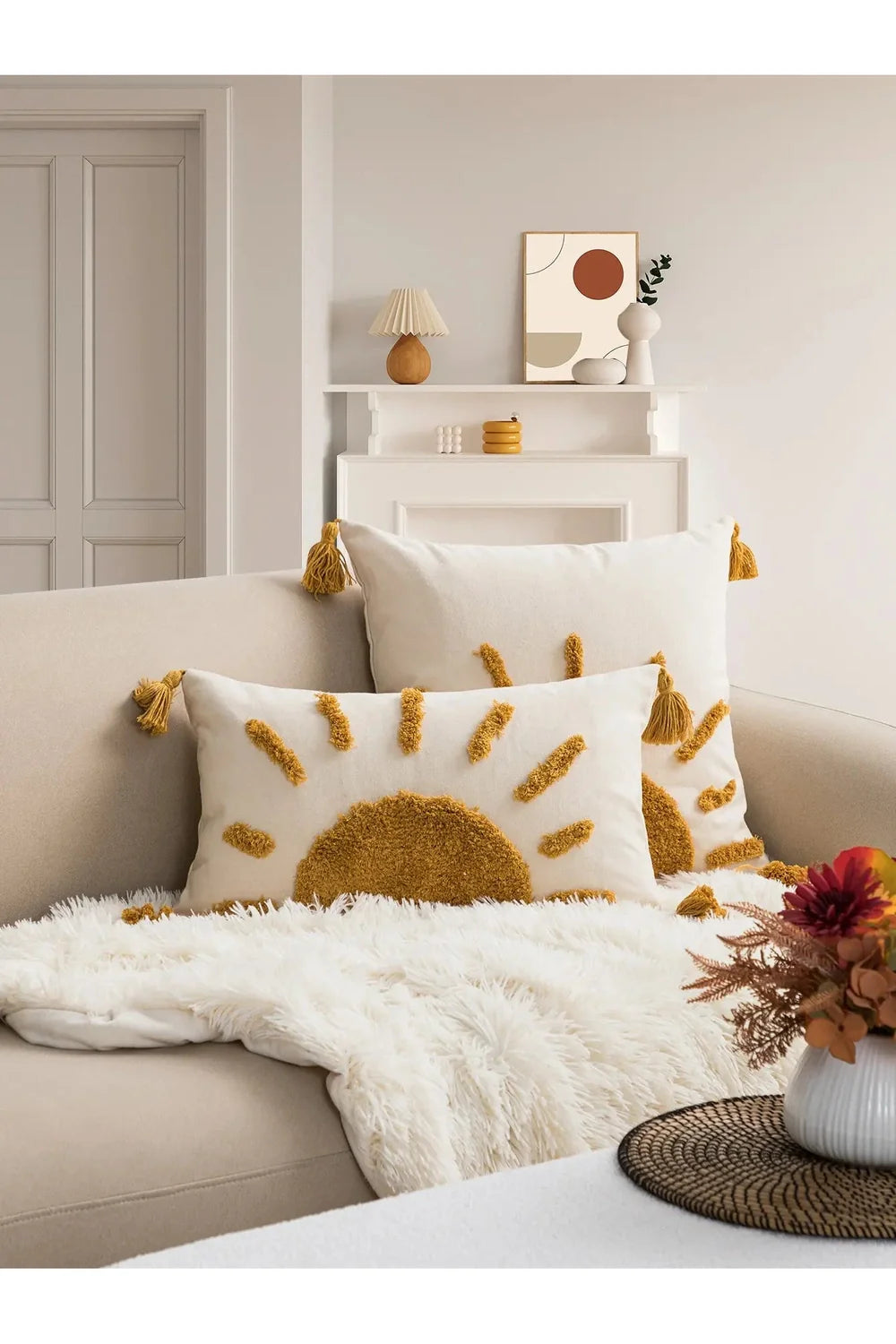 Lisslune | Bohemian Sun tufted cushion cover
