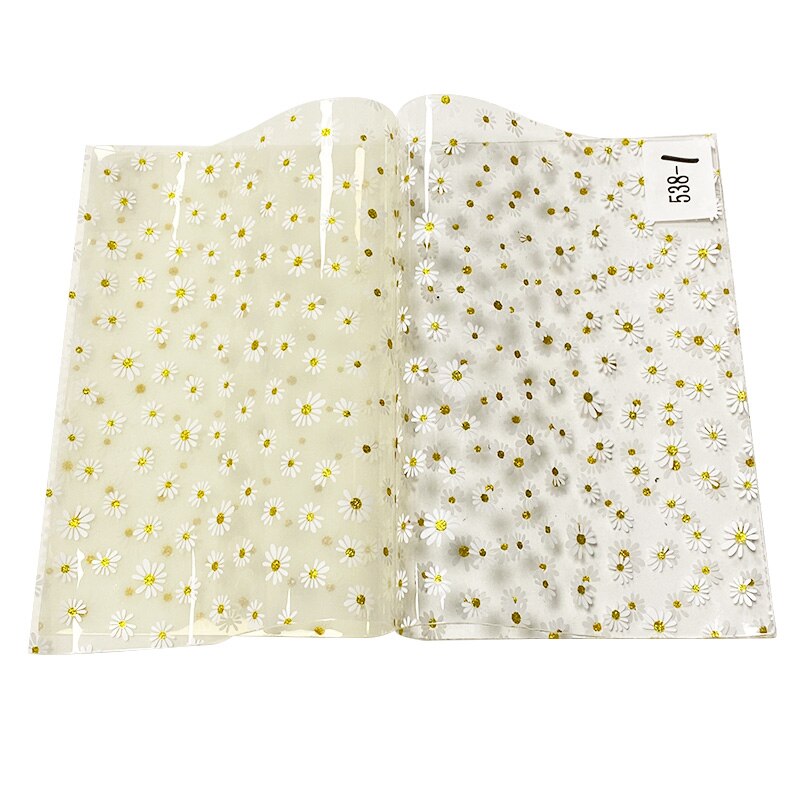 Lisslune | Floral Elegance PVC Craft Film for Creative Home Decor and DIY Projects