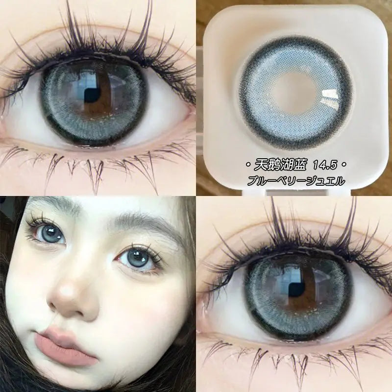 Lisslune | 2pcs Colored Lenses for Eyes Vampire Series Twilight Eyes Vampire Eyes Red Lenses Prescription Myopia Lenses Fast Delivery