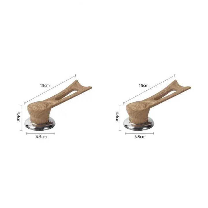 Lisslune | Replacement handle for pot lid – wood design with stainless steel base