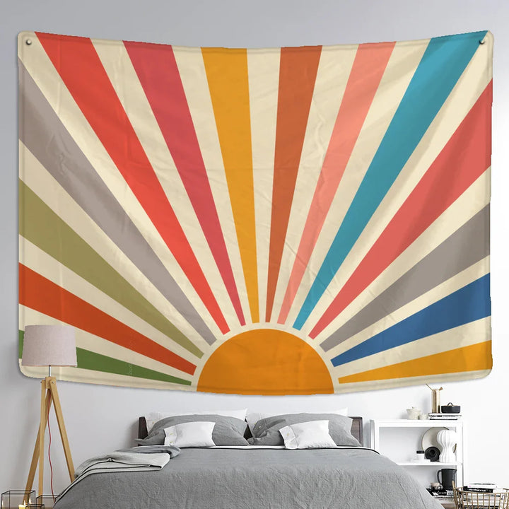Lisslune | Retro Sunrise Tapestry