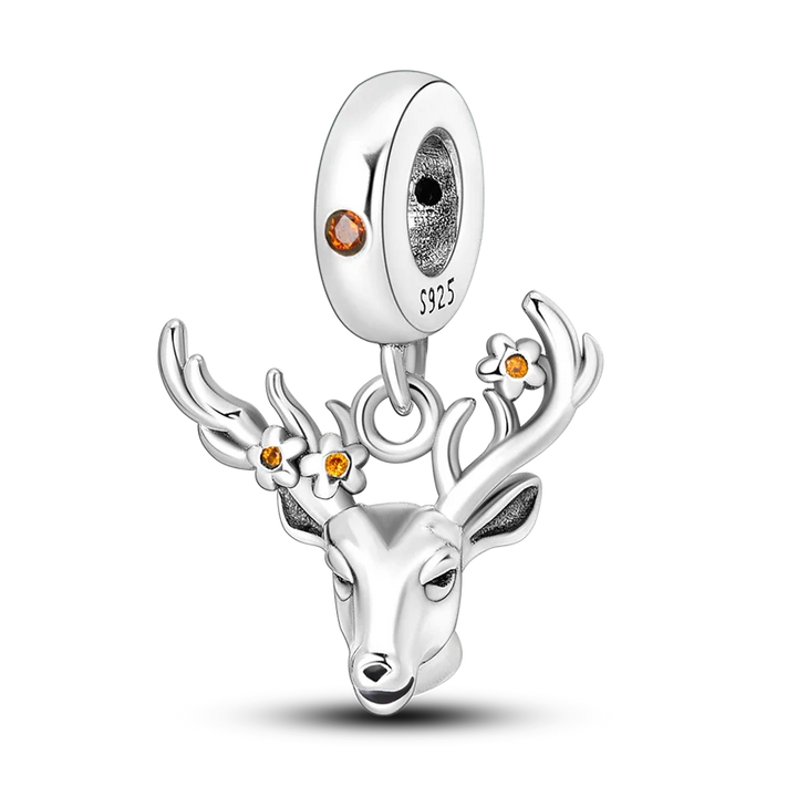 Lisslune | 925 Silver Golden Leopard Charms Beads Colorful Chameleon Rhinoceros Lion Scarab Cat Pendant Compatible with Original Pandora Bracelet Jewelry