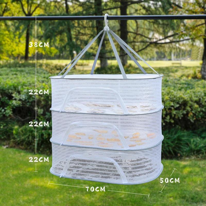 Lisslune | Foldable Mesh Drying Rack for Clothing, Food and More