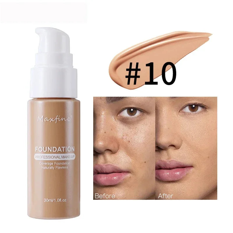 Rynx | Liquid Face Foundation Cream Oil Control BB Cream Matte Base Brightening Concealer Long-lasting Full Coverage Women's Makeup Cosmetics