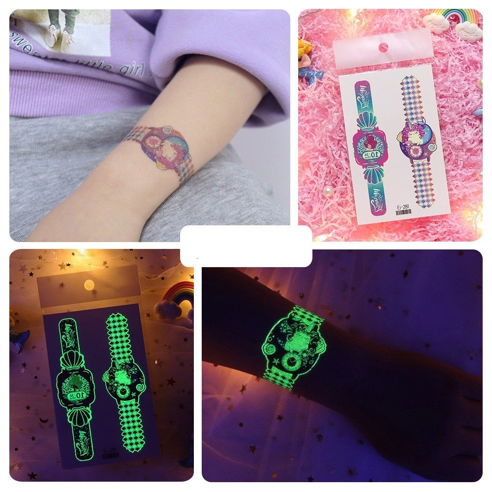 Lisslune | Luminous, washable watch tattoo stickers