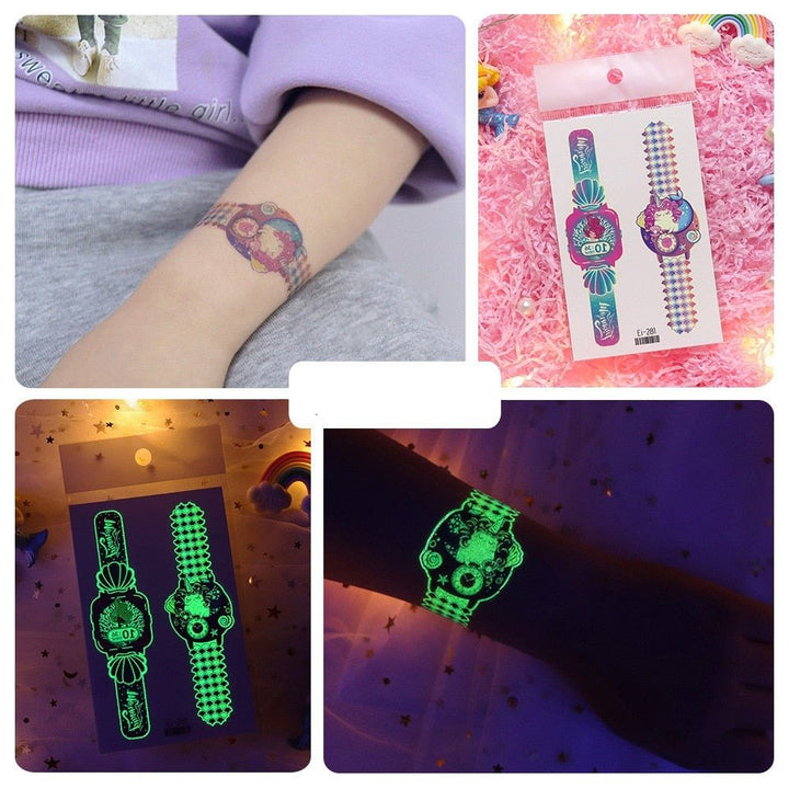 Lisslune | Luminous, washable watch tattoo stickers