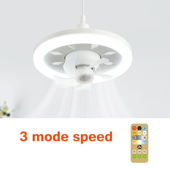 Lisslune | 2in1 Radiant Rotating RC Ceiling Fan Lamp