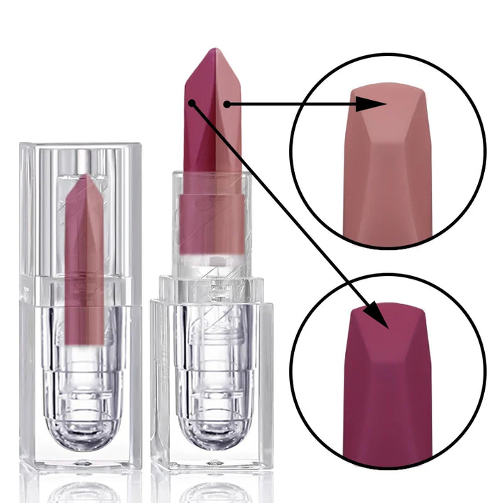 Rynx | 2 In 1 Lip Liner & Lipstick, tapered, long-lasting, waterproof lip contour, matte brown velvet lip combination pencil cosmetics