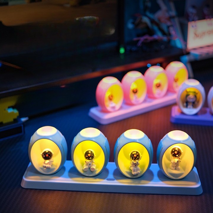 Lisslune | Space Capsule Voice Control Colorful Night Lamp