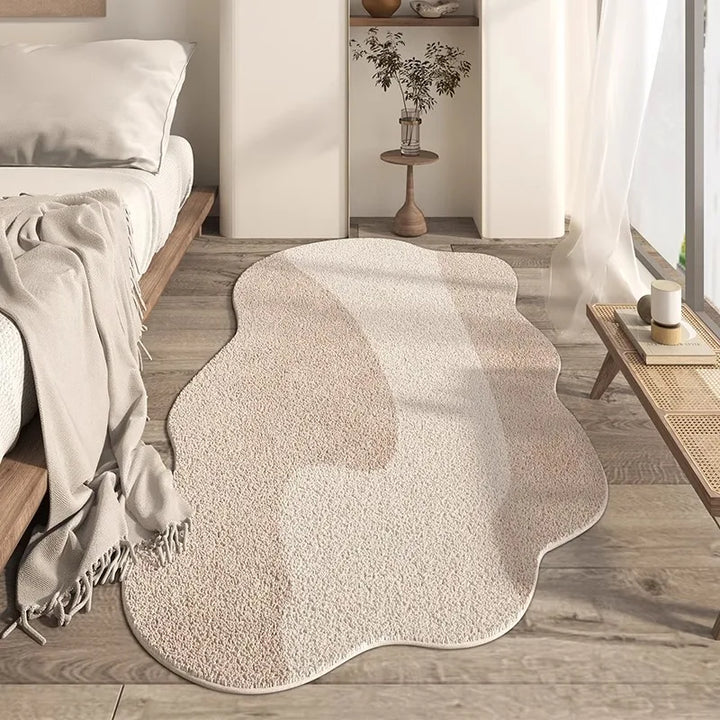 Rynx | Irregular Living Room Large Rugs Minimalist Bedroom Nightstand Carpet Plush Coffee Table Rugs Soft Comfortable Carpet Carpet