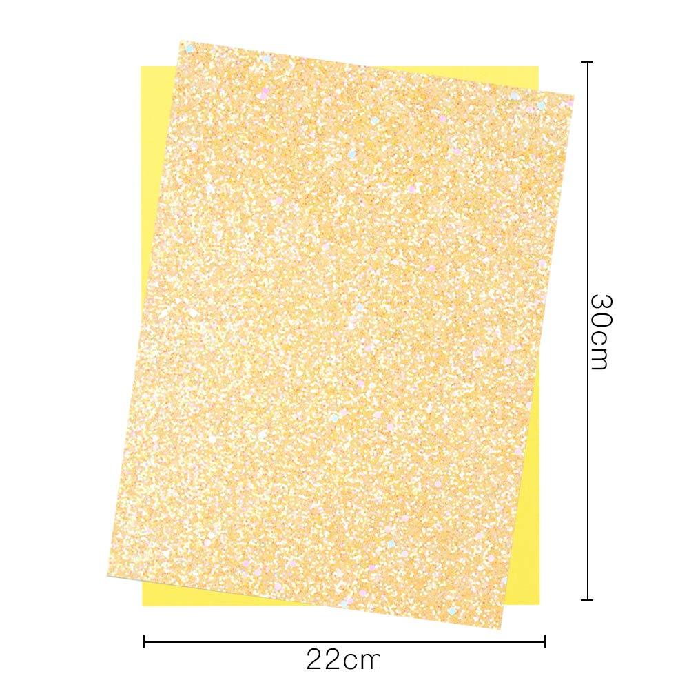 Lisslune | Iridescent Rainbow Glitter Vinyl Craft Roll - Creative Gloss Set