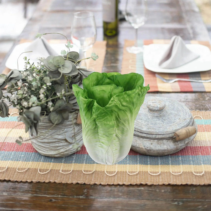 Lisslune | Realistic Decorative Artificial Lettuce Centerpiece for Home and Dining Areas
