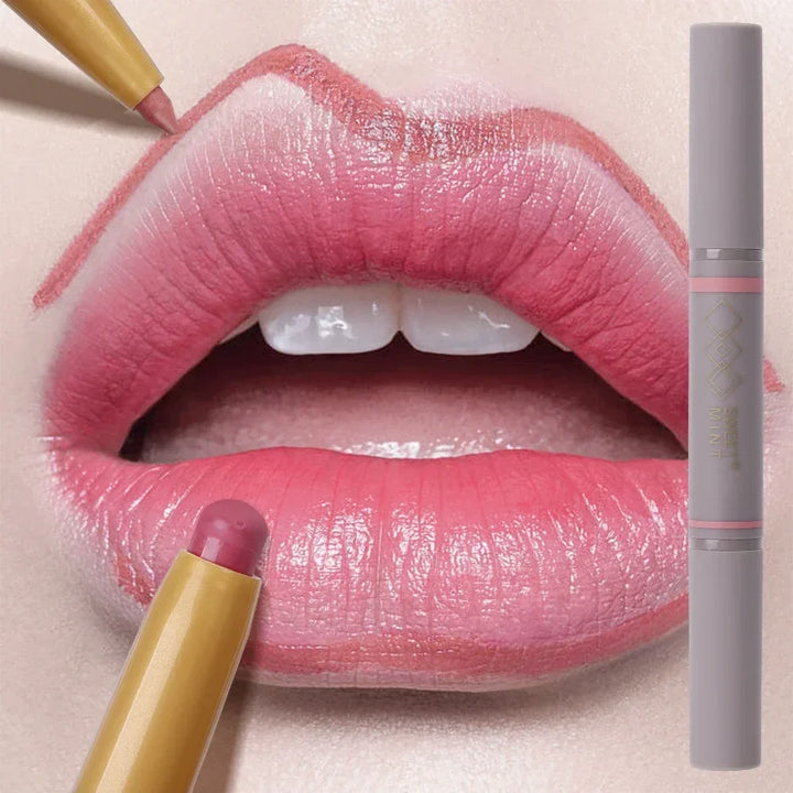 Rynx | Waterproof Lipstick Pencil Matte Nude Soft Solid Lipstick Pencil Long-lasting Professional Women's Lip Contour Korean Makeup