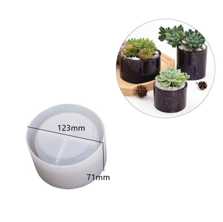 Lisslune | Silicone mold set for creative candle jars and flower planters