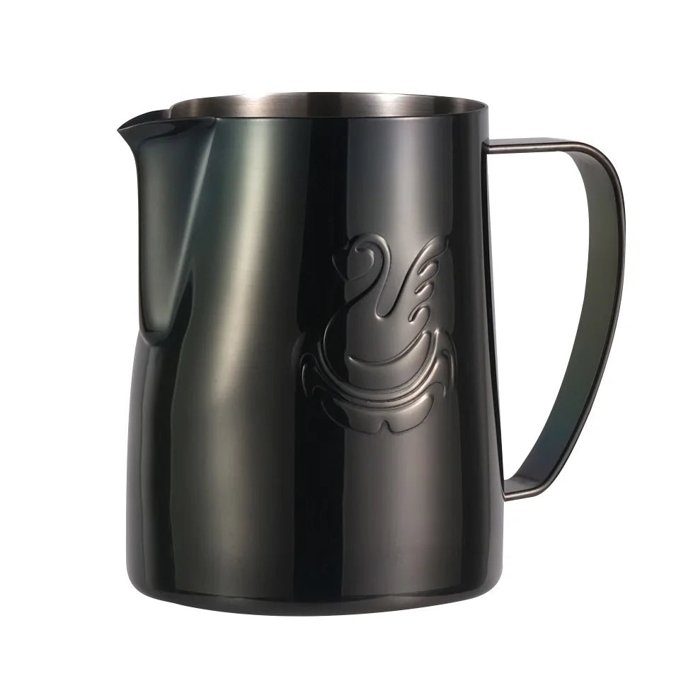Lisslune | 600ml stainless steel coffee pot milk frother cup cream maker espresso latte art tool elegant swan