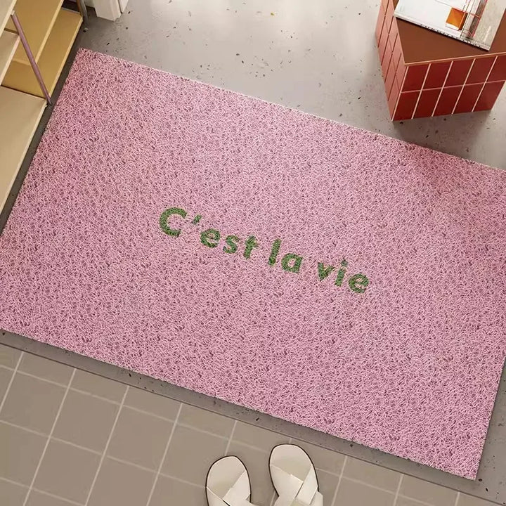 Rynx | French PVC Doormat Cuttable Home Entrance Welcome Mat Rug Anti-Dust Pad Outdoor Aesthetic Home Room Decor